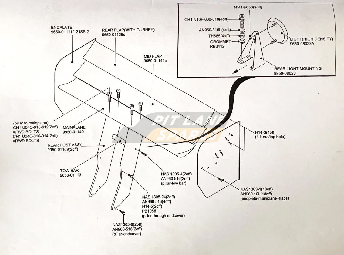 REAR WING ASSY